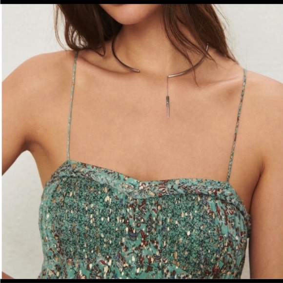 EUC Ba&sh sea foam green Odette maxi dress - Picture 3 of 11